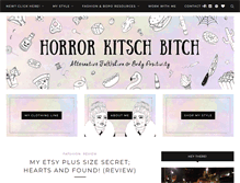 Tablet Screenshot of horrorkitschbitch.com